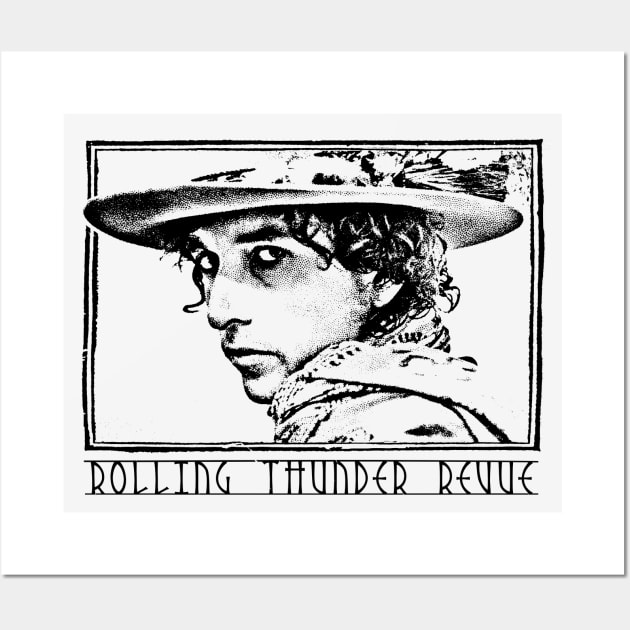 Rolling Thunder Revue /\/ Vintage Faded Style Fan Design Wall Art by DankFutura